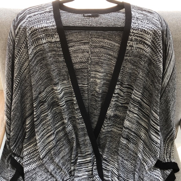 NWOT! - KENSIE Knit Sleeveless Cardigan Sweater Wrap - Picture 6 of 10